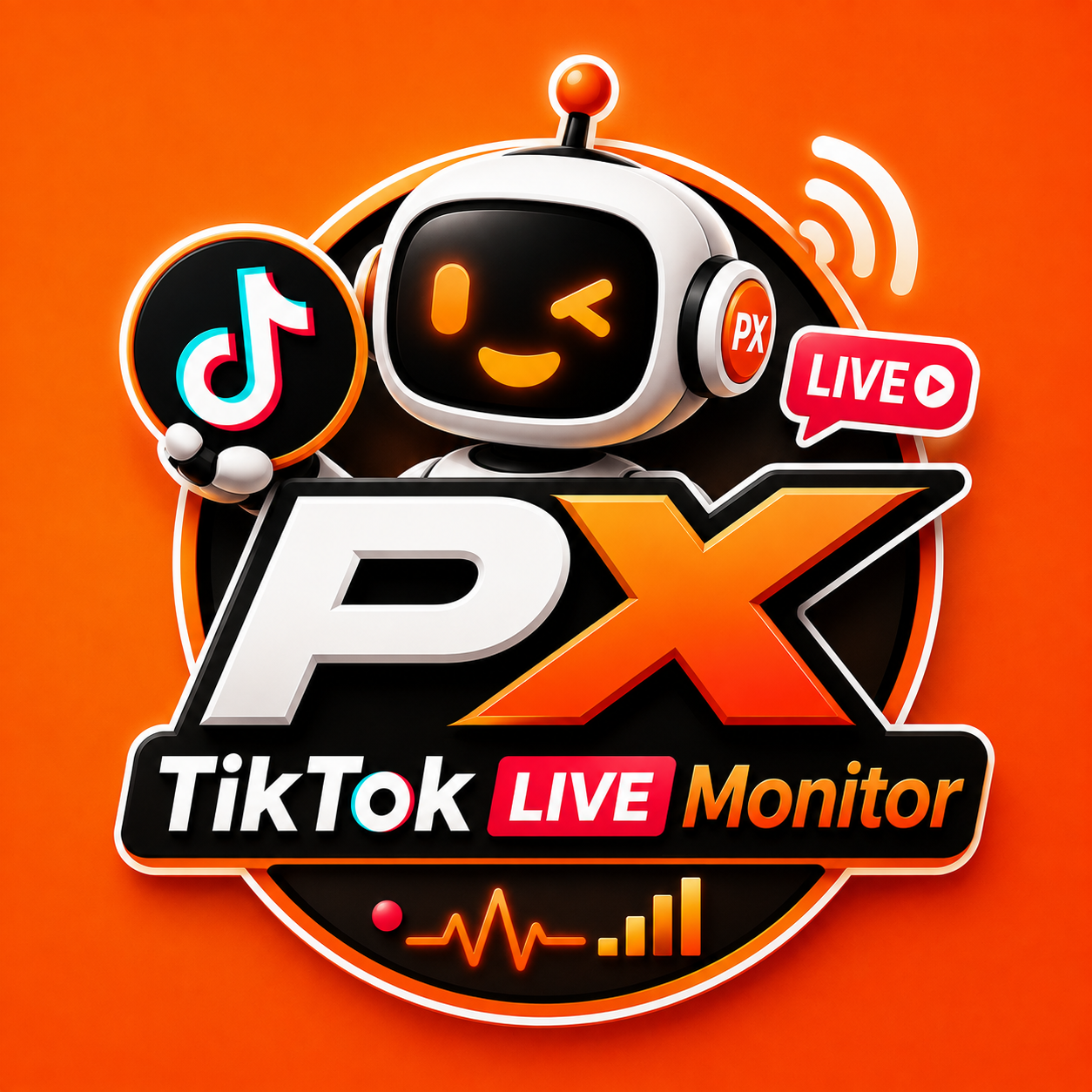 PX TikTok Live Monitor logo